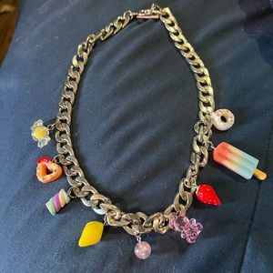 Sweet Tooth charm necklace
